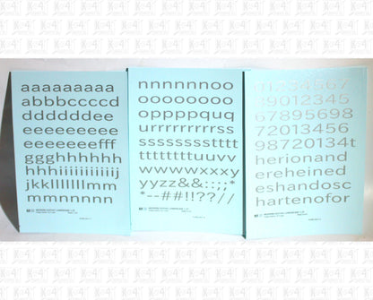 Lowercase Modern Gothic Letter Number Alphabet