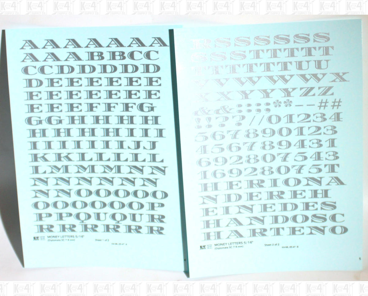 Money Letters Letter Number Alphabet