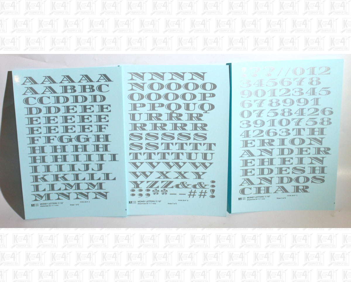 Money Letters Letter Number Alphabet