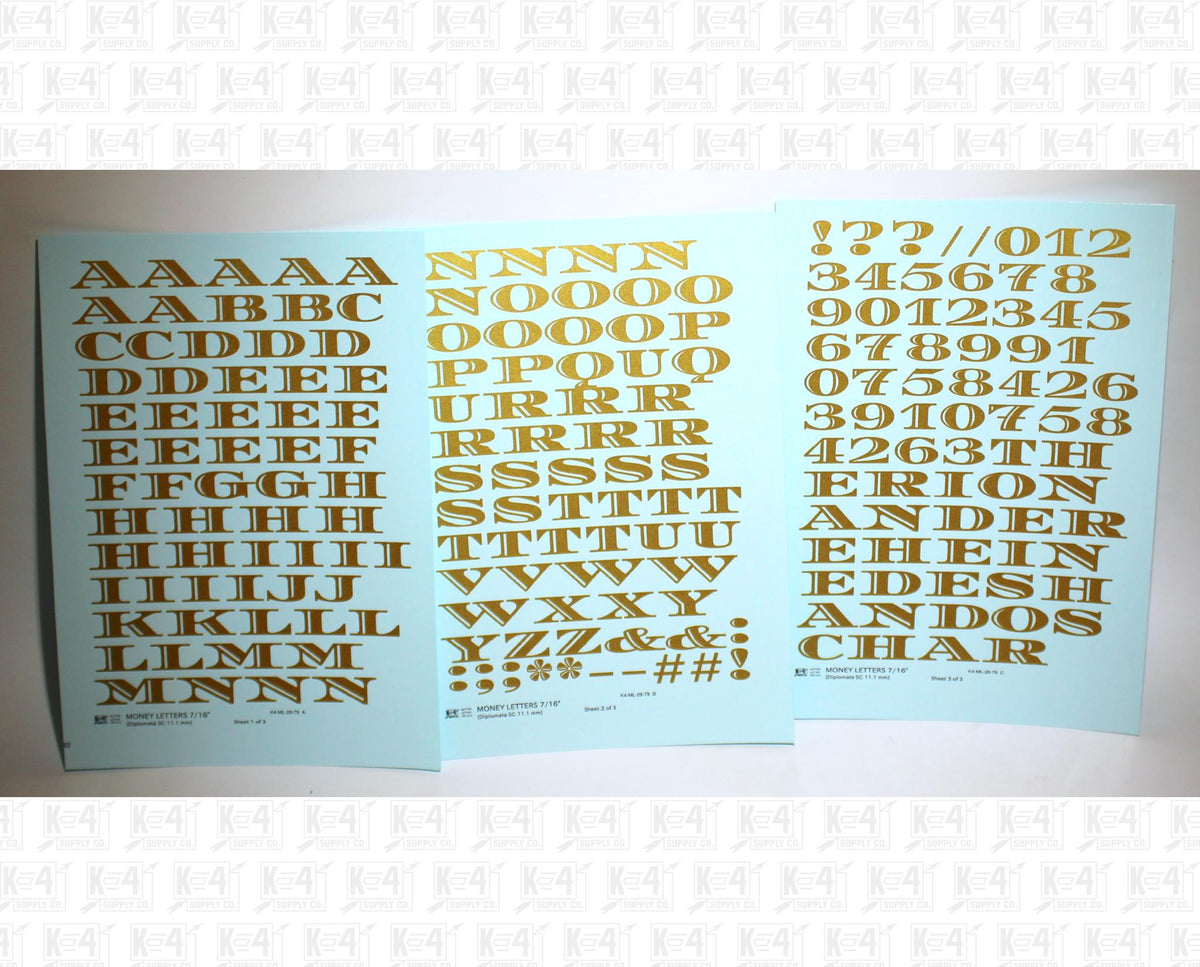 Money Letters Letter Number Alphabet