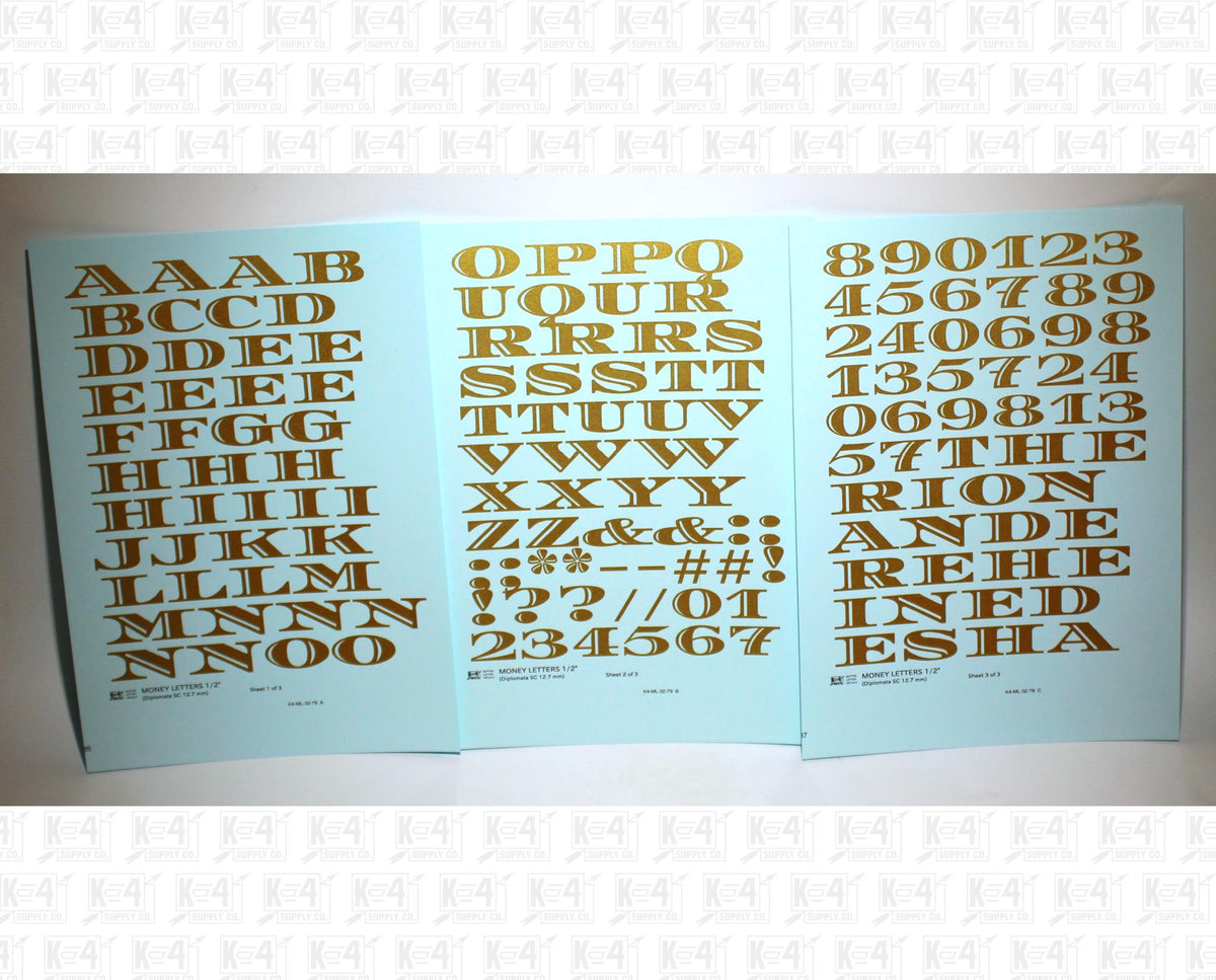 Money Letters Letter Number Alphabet