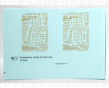 Maintenance Of Way (MOW) Data and Markings