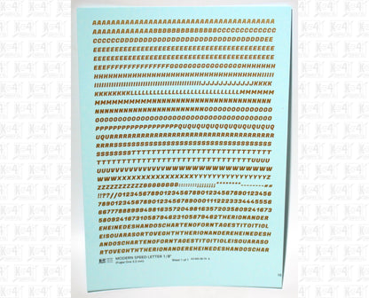 Modern Speed Letter Letter Number Alphabet