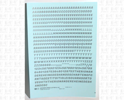 Modern Speed Letter Letter Number Alphabet