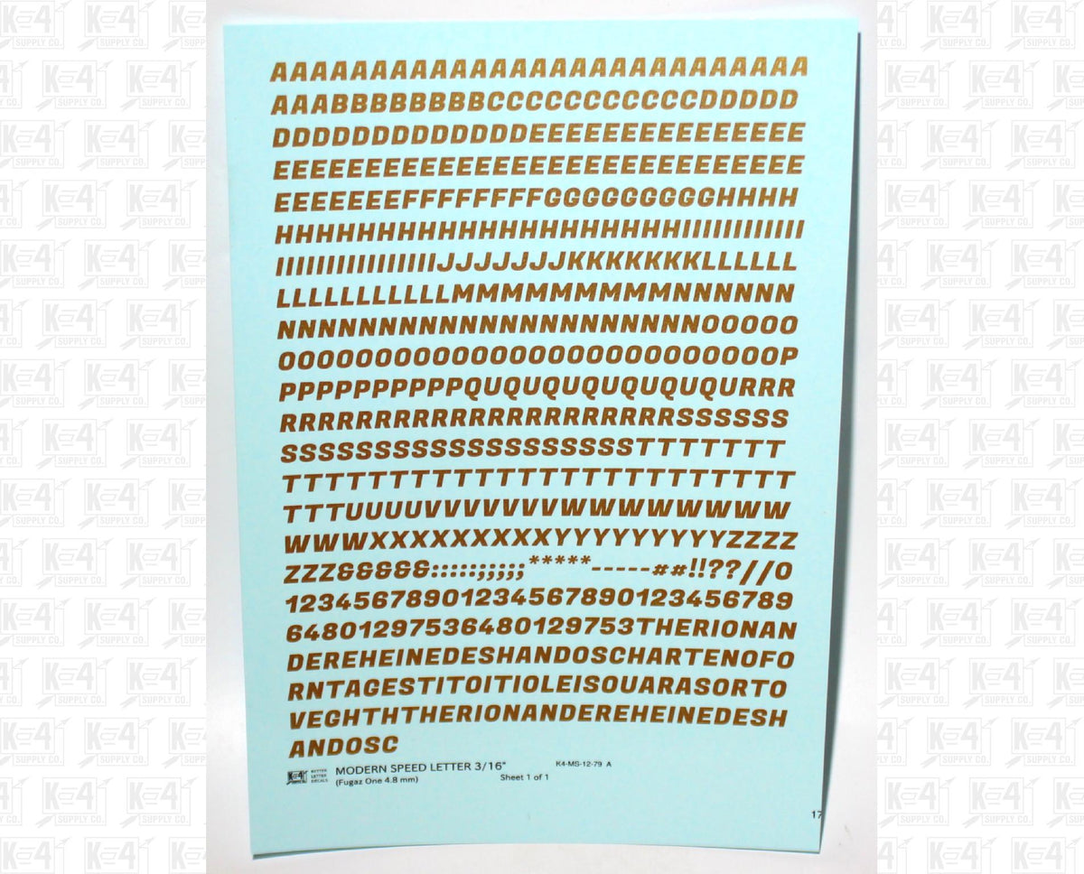 Modern Speed Letter Letter Number Alphabet