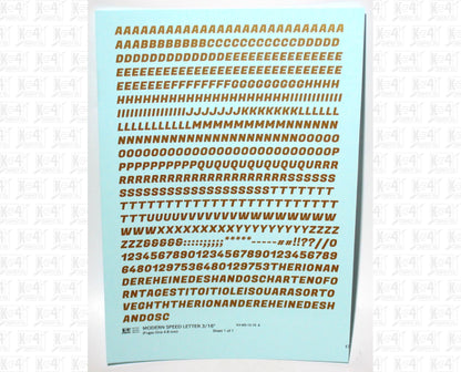 Modern Speed Letter Letter Number Alphabet