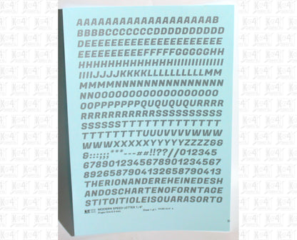 Modern Speed Letter Letter Number Alphabet