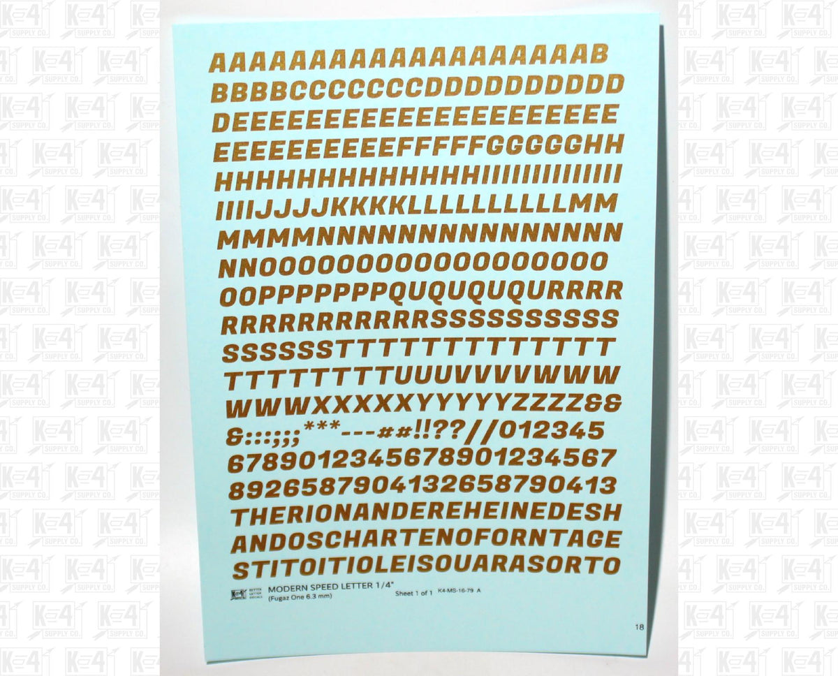 Modern Speed Letter Letter Number Alphabet
