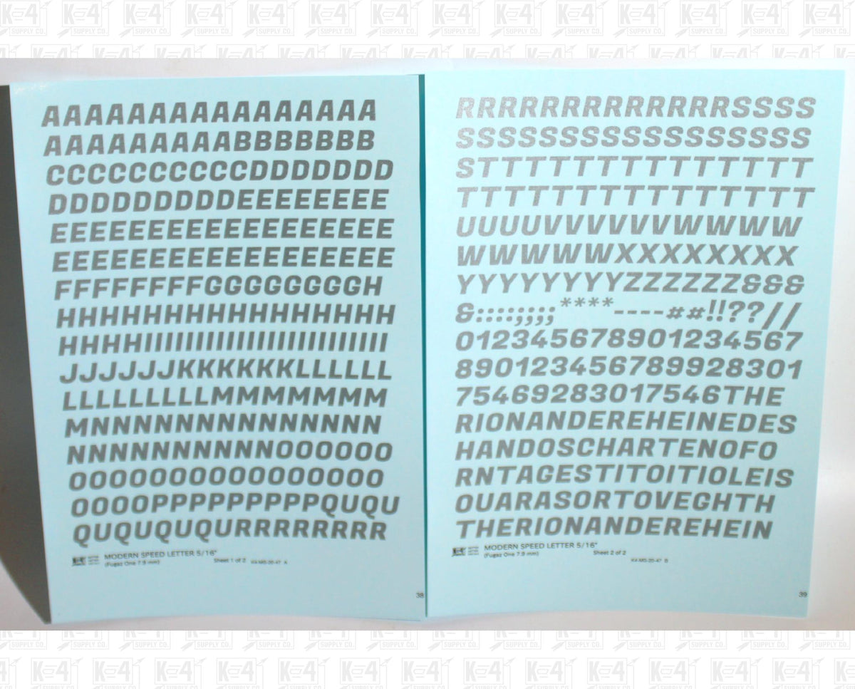 Modern Speed Letter Letter Number Alphabet