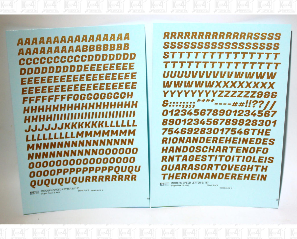 Modern Speed Letter Letter Number Alphabet