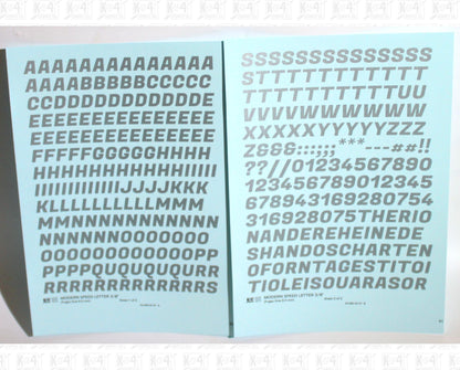 Modern Speed Letter Letter Number Alphabet