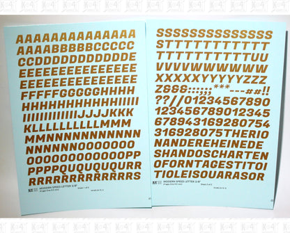 Modern Speed Letter Letter Number Alphabet
