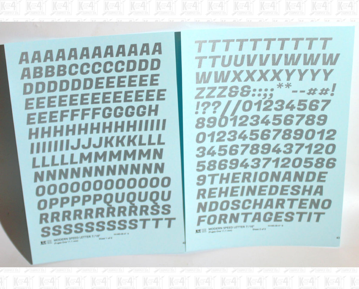 Modern Speed Letter Letter Number Alphabet