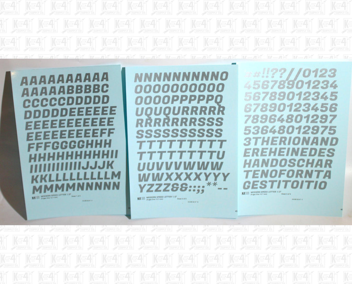 Modern Speed Letter Letter Number Alphabet