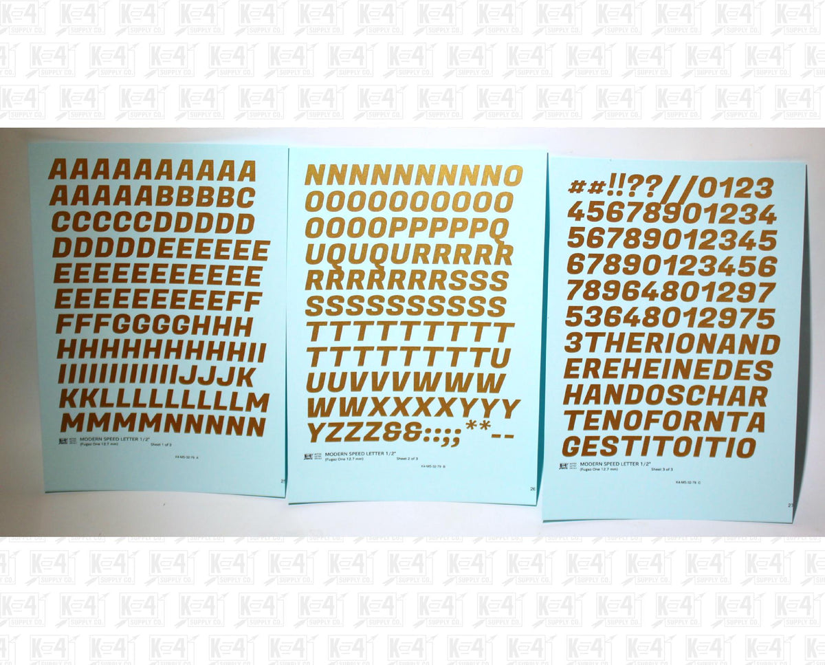 Modern Speed Letter Letter Number Alphabet