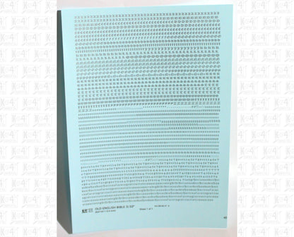 Old English Bible Letter Number Alphabet