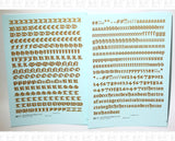 Old English Bible Letter Number Alphabet