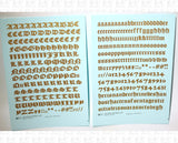 Old English Bible Letter Number Alphabet