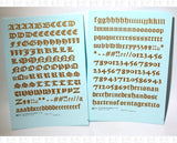 Old English Bible Letter Number Alphabet