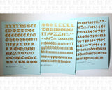 Old English Bible Letter Number Alphabet