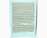 Old West Billboard Letter Number Alphabet