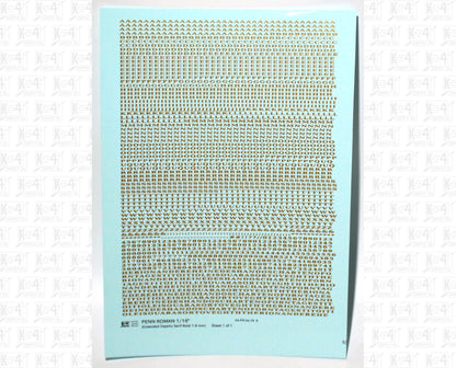 Penn Roman Letter Number Alphabet