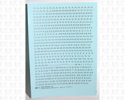Penn Roman Letter Number Alphabet