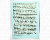 Penn Roman Letter Number Alphabet