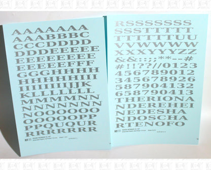 Penn Roman Letter Number Alphabet
