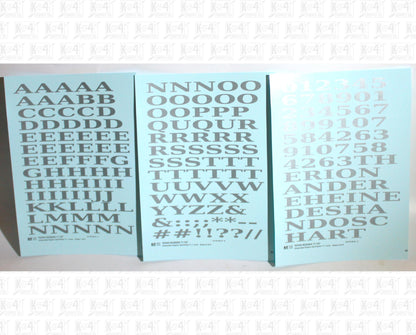 Penn Roman Letter Number Alphabet