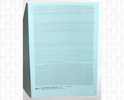 Lowercase Penn Roman Letter Number Alphabet