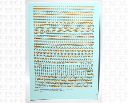 Lowercase Penn Roman Letter Number Alphabet