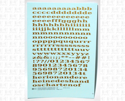 Lowercase Penn Roman Letter Number Alphabet