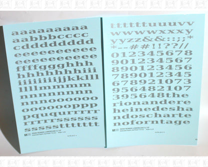 Lowercase Penn Roman Letter Number Alphabet