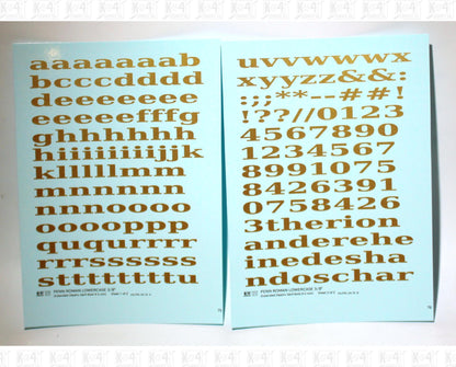 Lowercase Penn Roman Letter Number Alphabet