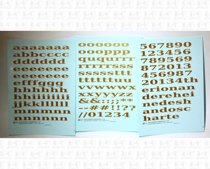 Lowercase Penn Roman Letter Number Alphabet