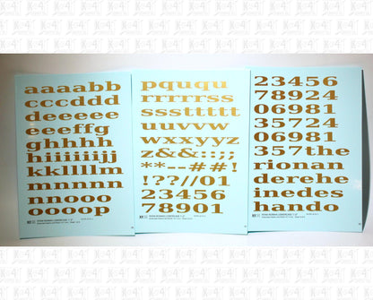 Lowercase Penn Roman Letter Number Alphabet