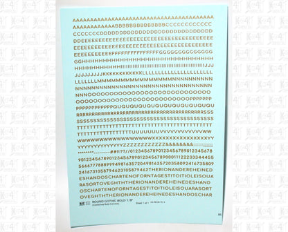Round Modern Gothic Bold Letter Number Alphabet