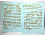 Round Modern Gothic Bold Letter Number Alphabet