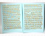 Round Modern Gothic Bold Letter Number Alphabet