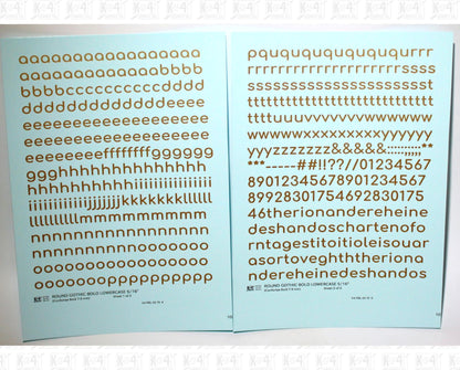 Lowercase Round Modern Gothic Bold Letter