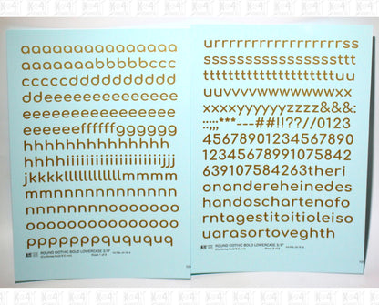 Lowercase Round Modern Gothic Bold Letter