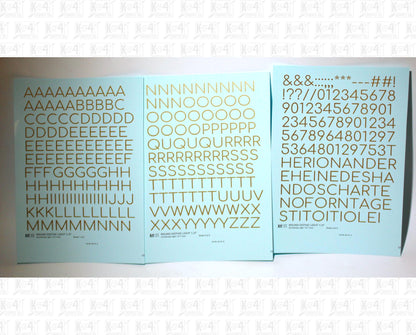 Round Modern Gothic Light Letter Number Alphabet