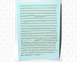 Lowercase Round Modern Gothic Light Letter