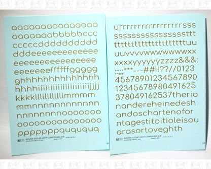Lowercase Round Modern Gothic Light Letter