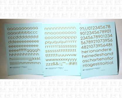 Lowercase Round Modern Gothic Light Letter