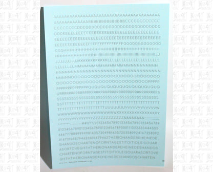 Round Modern Gothic Letter Number Alphabet