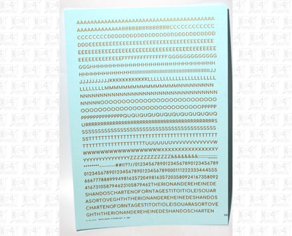 Round Modern Gothic Letter Number Alphabet
