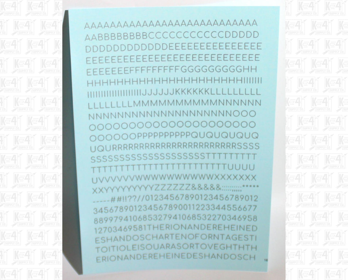 Round Modern Gothic Letter Number Alphabet