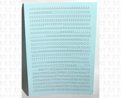 Round Modern Gothic Letter Number Alphabet